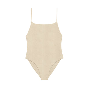 Flat image of the Trophy One Piece in ivory sheen