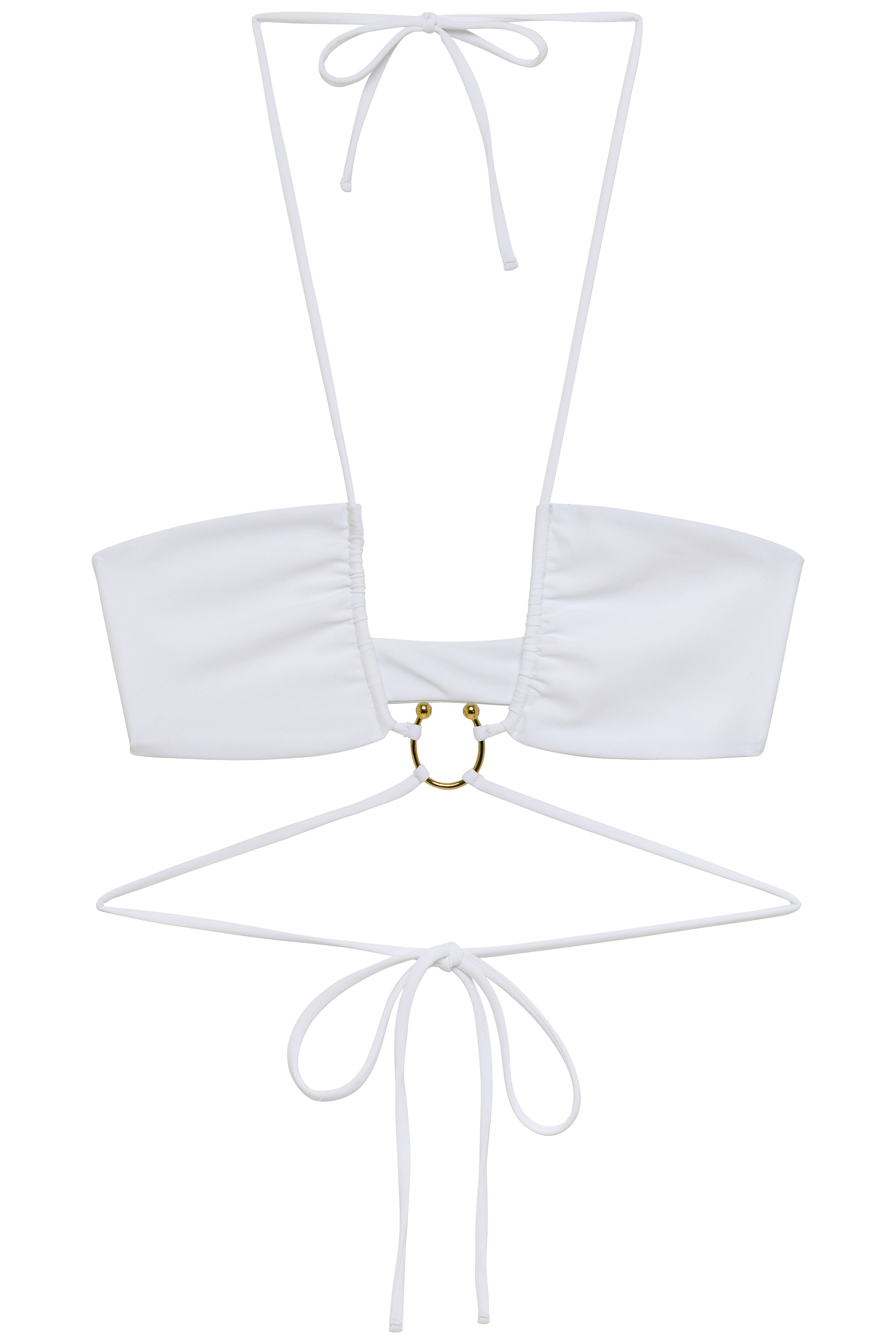 Flat image of the Zuri Top in white
