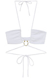 Flat image of the Zuri Top in white