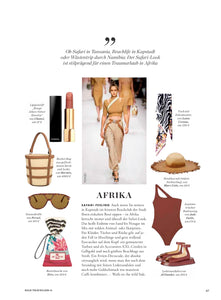 Fashion Items Displayed In Elle Germany Magazine 