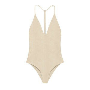 Flat Image of the All In One Piece in Ivory Sheen