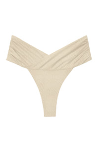 Flat Image of the Anya Bottom in Ivory Sheen