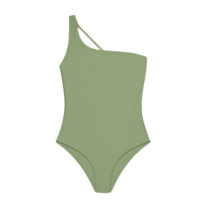 Flat image of the Apex One Piece in Olive