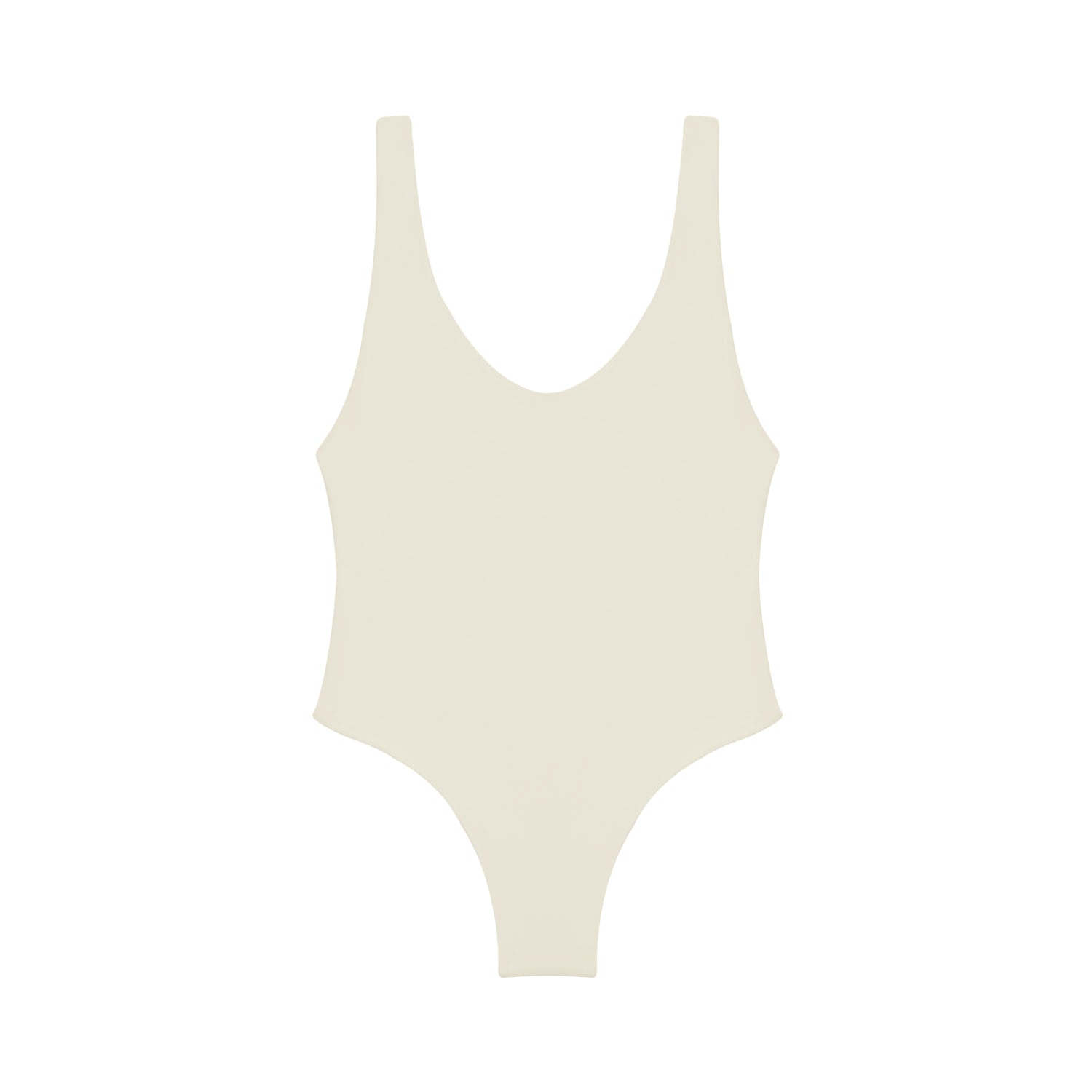 Load image into Gallery viewer, Flat image of the Contour One Piece in ivory sheen
