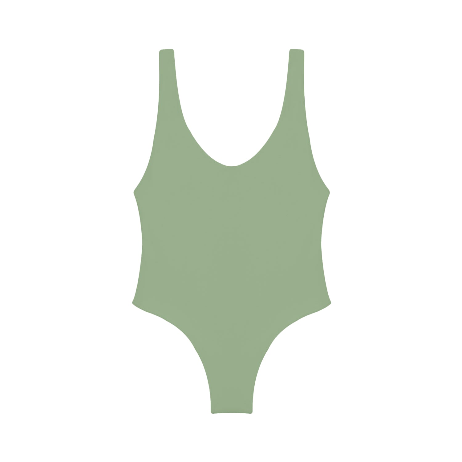 Load image into Gallery viewer, Flat image of the Contour One Piece in olive