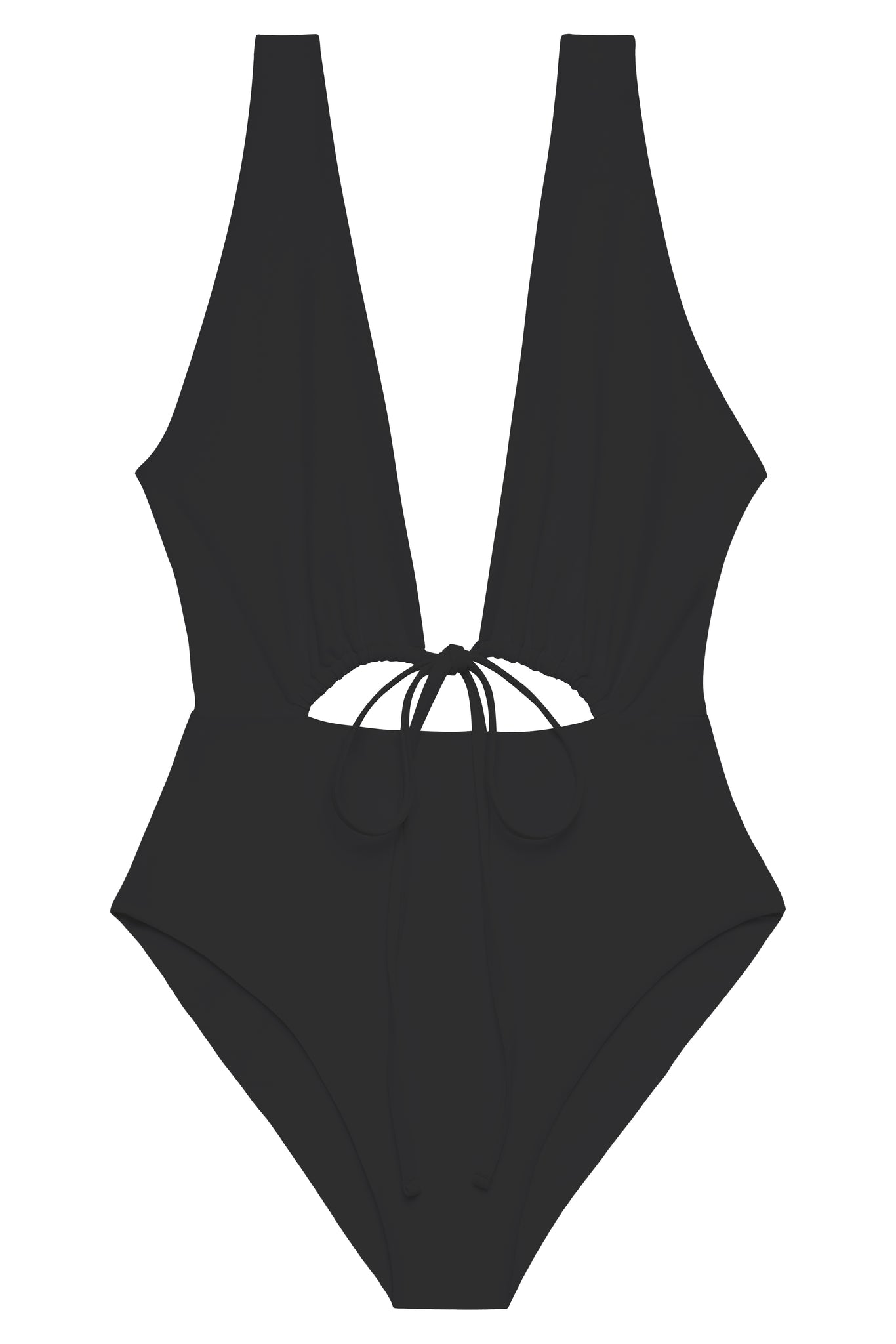 Load image into Gallery viewer, Flat image of the Cava One Piece in Black