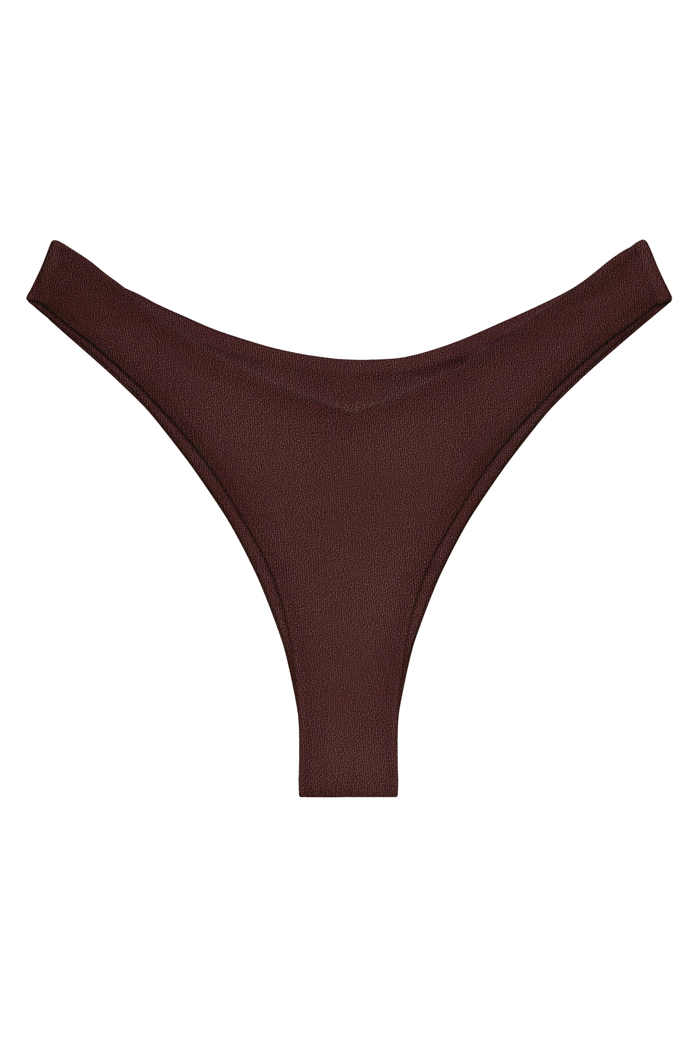 Load image into Gallery viewer, Flat image of the Vera Bottom in espresso terry sheen