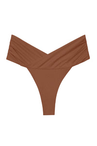 Flat Image of the Anya Bottom in Espresso Terry Sheen