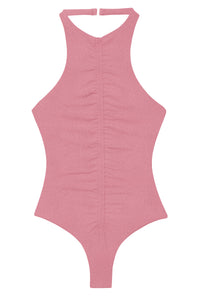 Flat image of the Kenna One Piece in dahlia sheen