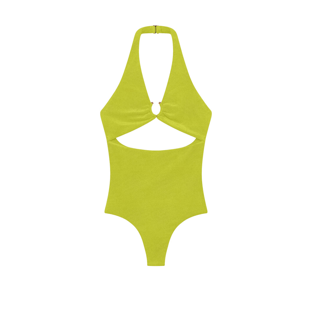 Flat image of the Ryla One Piece in solis terry sheen