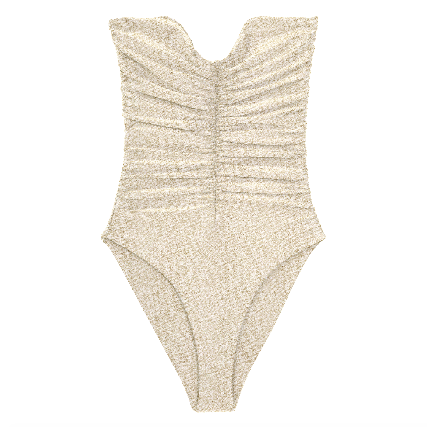 Load image into Gallery viewer, Flat image of the Yara One Piece in ivory sheen