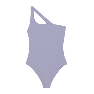 Flat image of the Evolve One Piece in lilac sheen