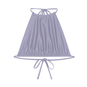 Flat image of the Gia Top in lilac sheen