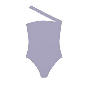 Flat image of the Halo One Piece in lilac sheen