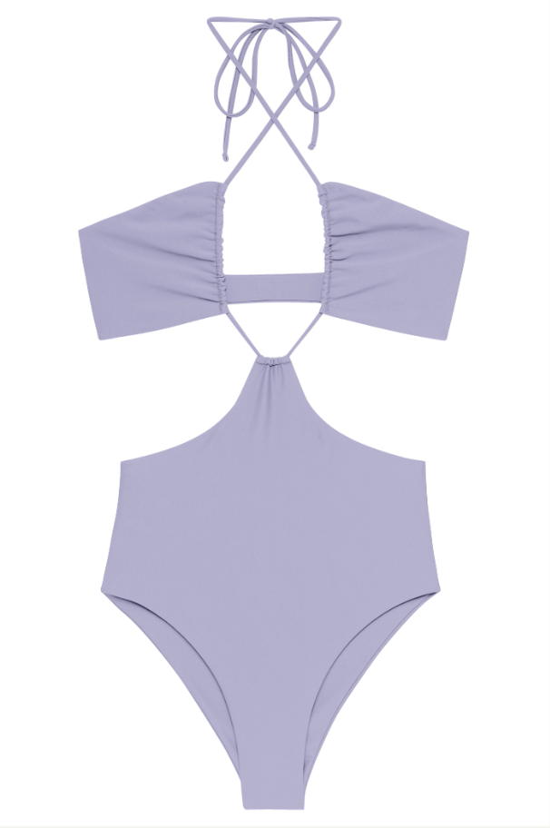 Flat image of the Layla One Piece in lilac sheen
