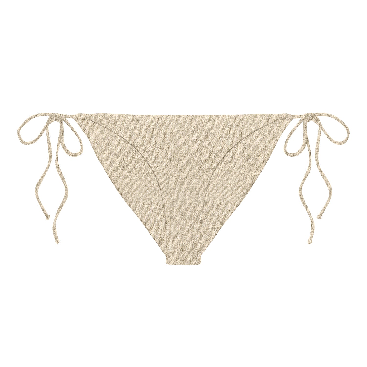 Load image into Gallery viewer, Flat image of the Ties Bottom in ivory sheen