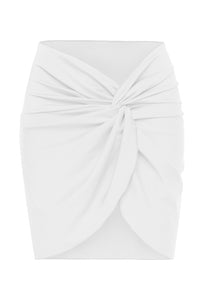 Flat image of the Zena Skirt in white