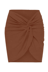 Flat image of the Zena Skirt in hazel sheen