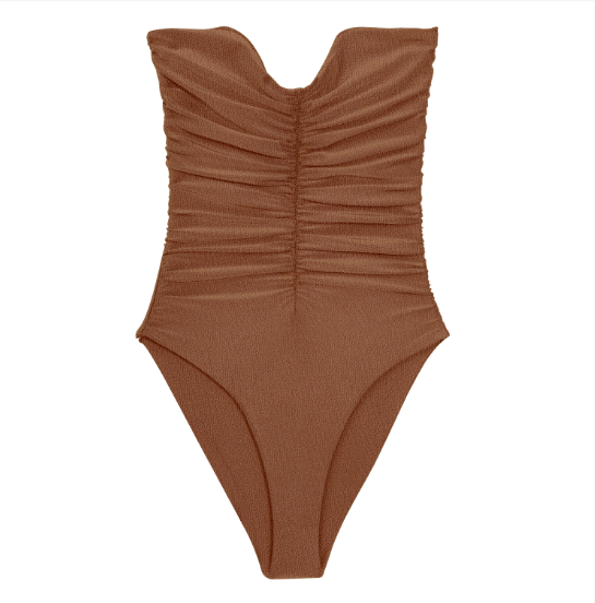 Load image into Gallery viewer, Flat image of the Yara One Piece in hazel sheen