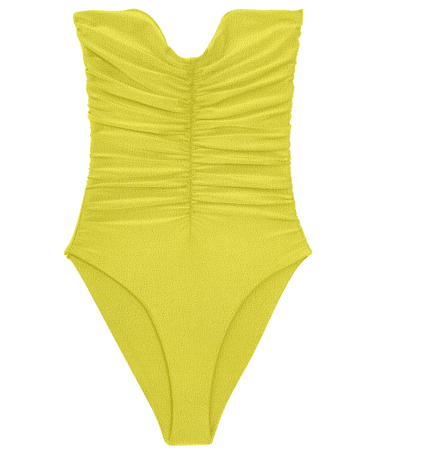 Load image into Gallery viewer, Flat image of the Yara One Piece in solis terry sheen