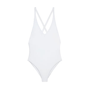 Flat image of the Mila One Piece in White