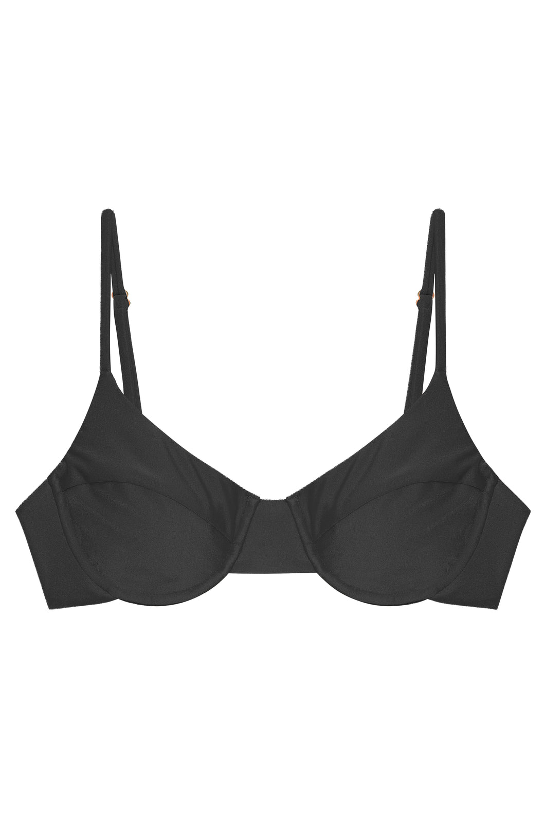 Flat image of the Alina Top in black