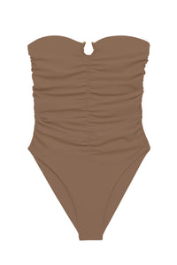 Flat Image of the Alyda One Piece in Nude