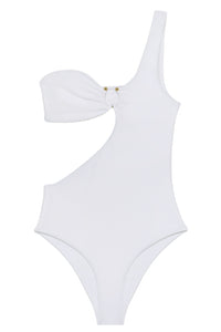 Flat image of the Avery One Piece in White