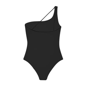 Flat image of the back of the Apex One Piece in black