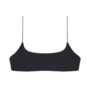 Flat image of the Micro Muse Scoop Top in black