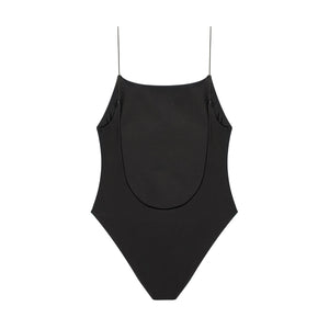 Flat image of the back of the Micro Trophy One Piece in Black