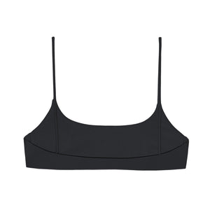 Flat image of the back of the Muse Scoop Top in Black