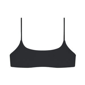 Flat image of the Muse Scoop Top in Black