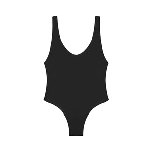 Flat image of the Contour One Piece in black