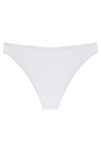 Flat image of the back of the Demi Bottom in white