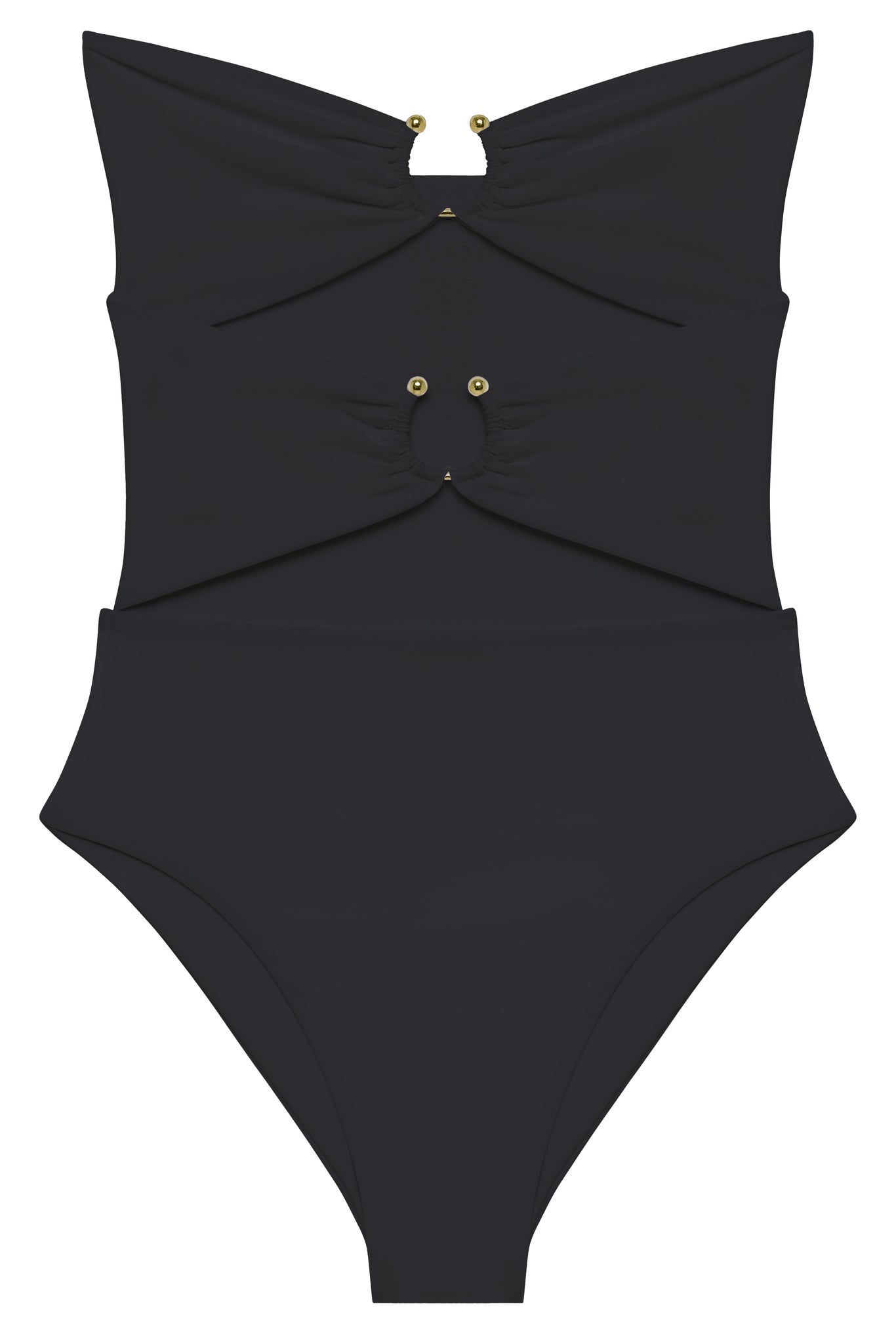 Load image into Gallery viewer, Flat image of the Ella One Piece in black