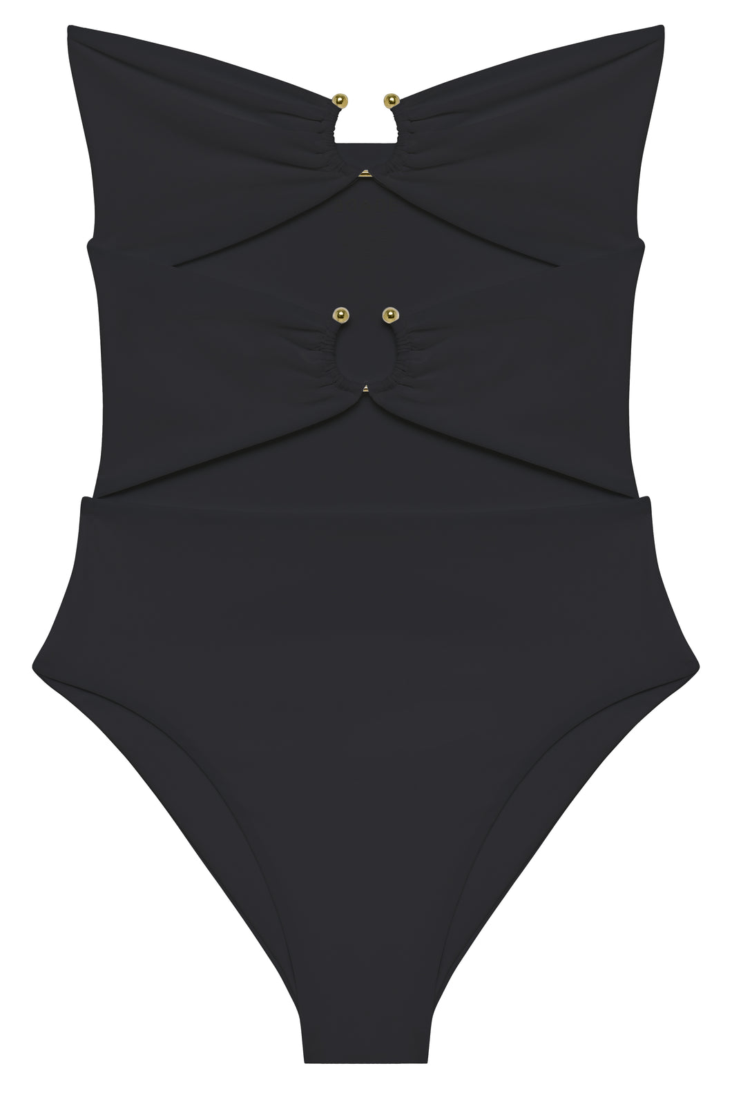 Flat image of the Ella One Piece in black