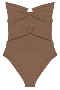 Flat image of the Ella One Piece in nude