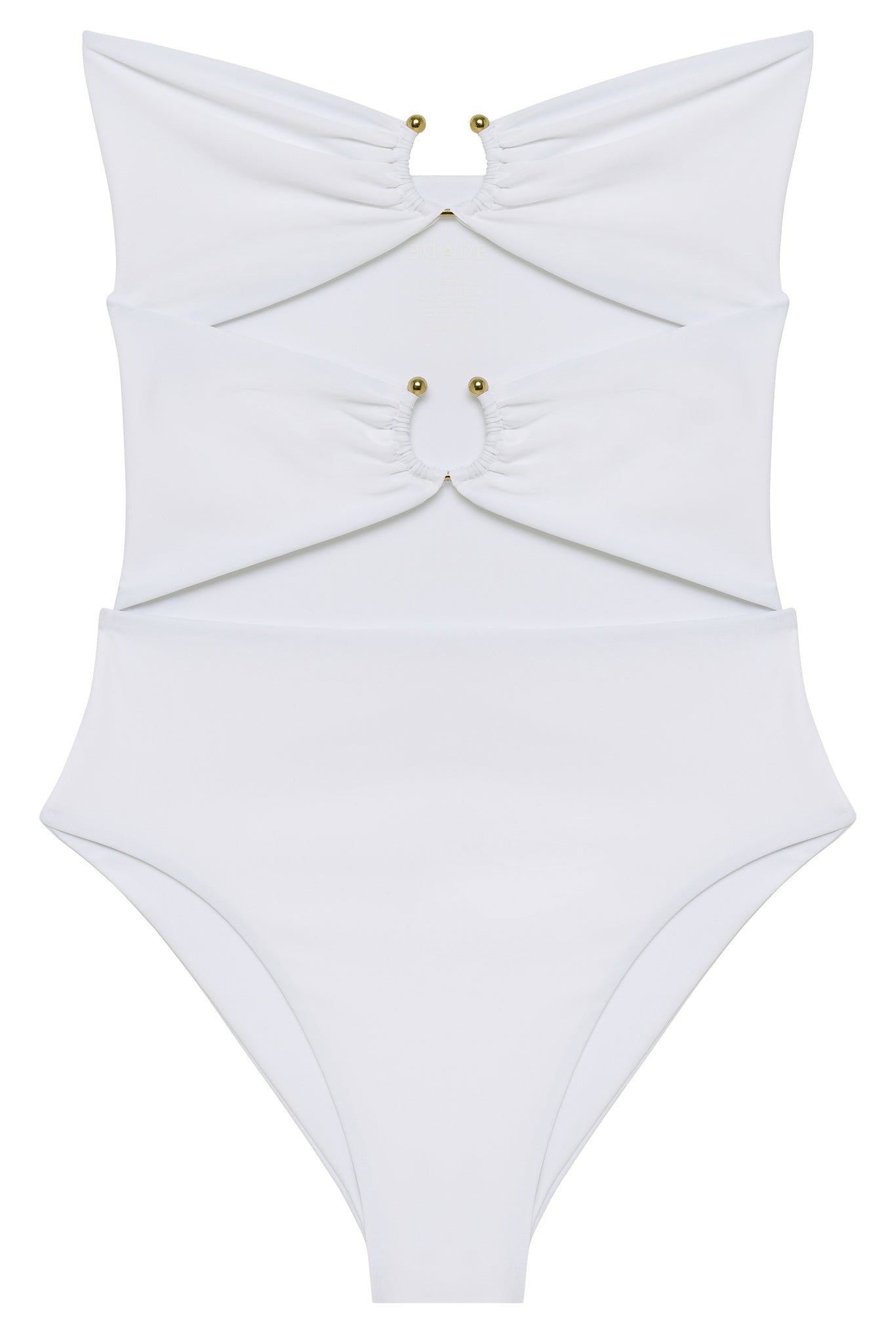 Load image into Gallery viewer, Flat image of the Ella One Piece in white