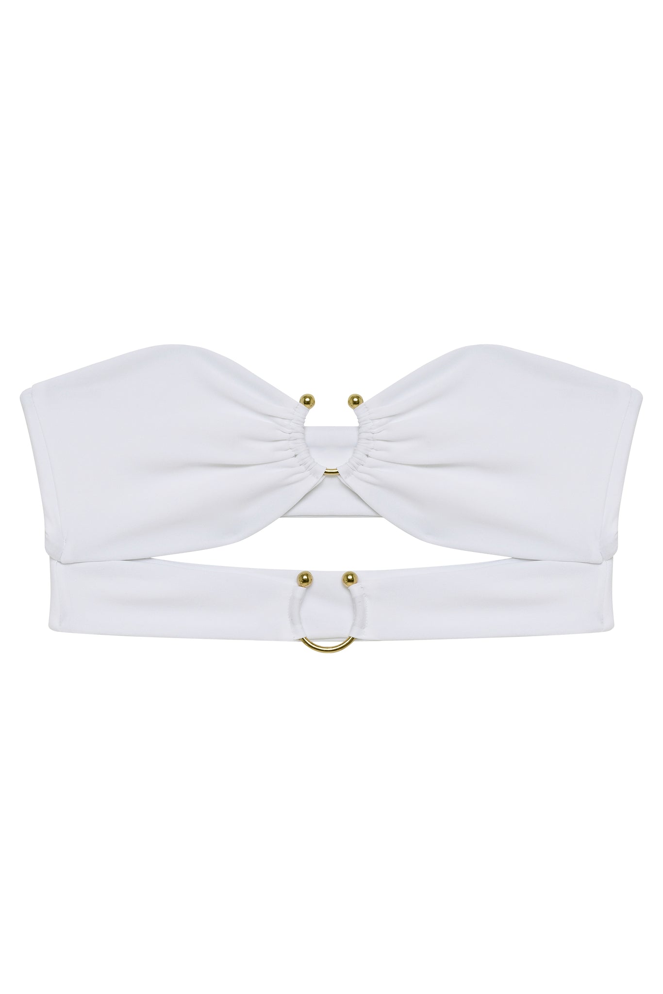 Load image into Gallery viewer, Flat image of the Eva Top in white