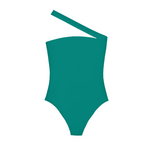 Flat image of the Halo One Piece in aqua sheen
