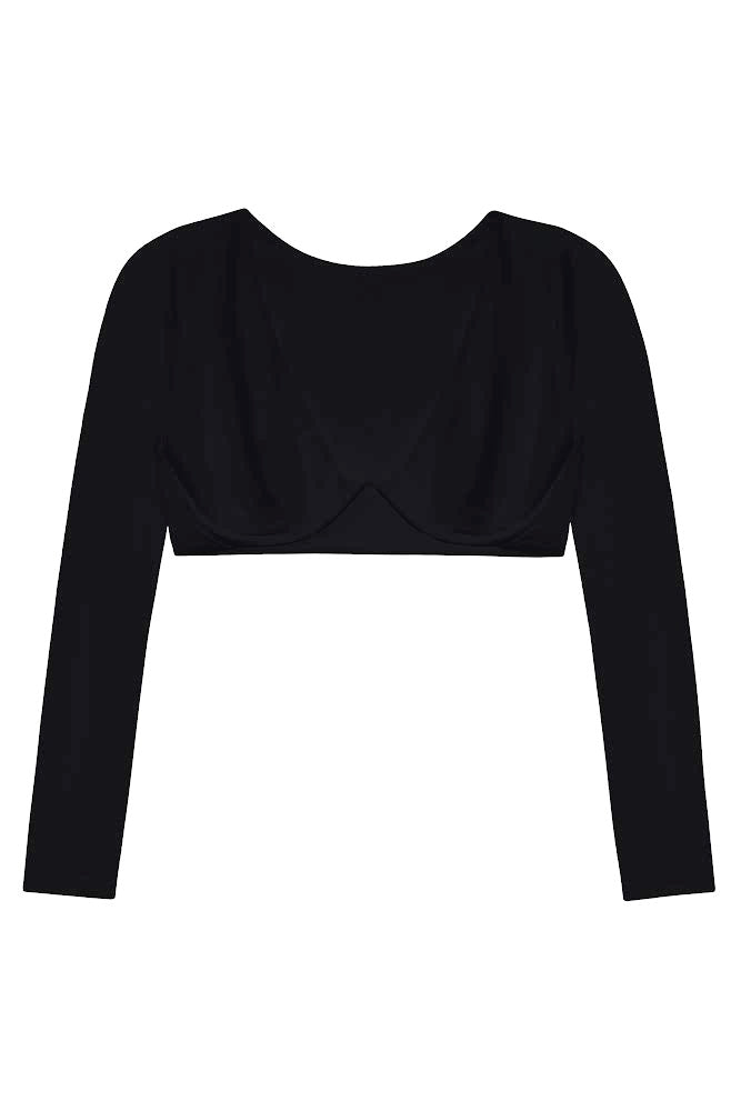 Load image into Gallery viewer, Flat image of the Eden Top in black