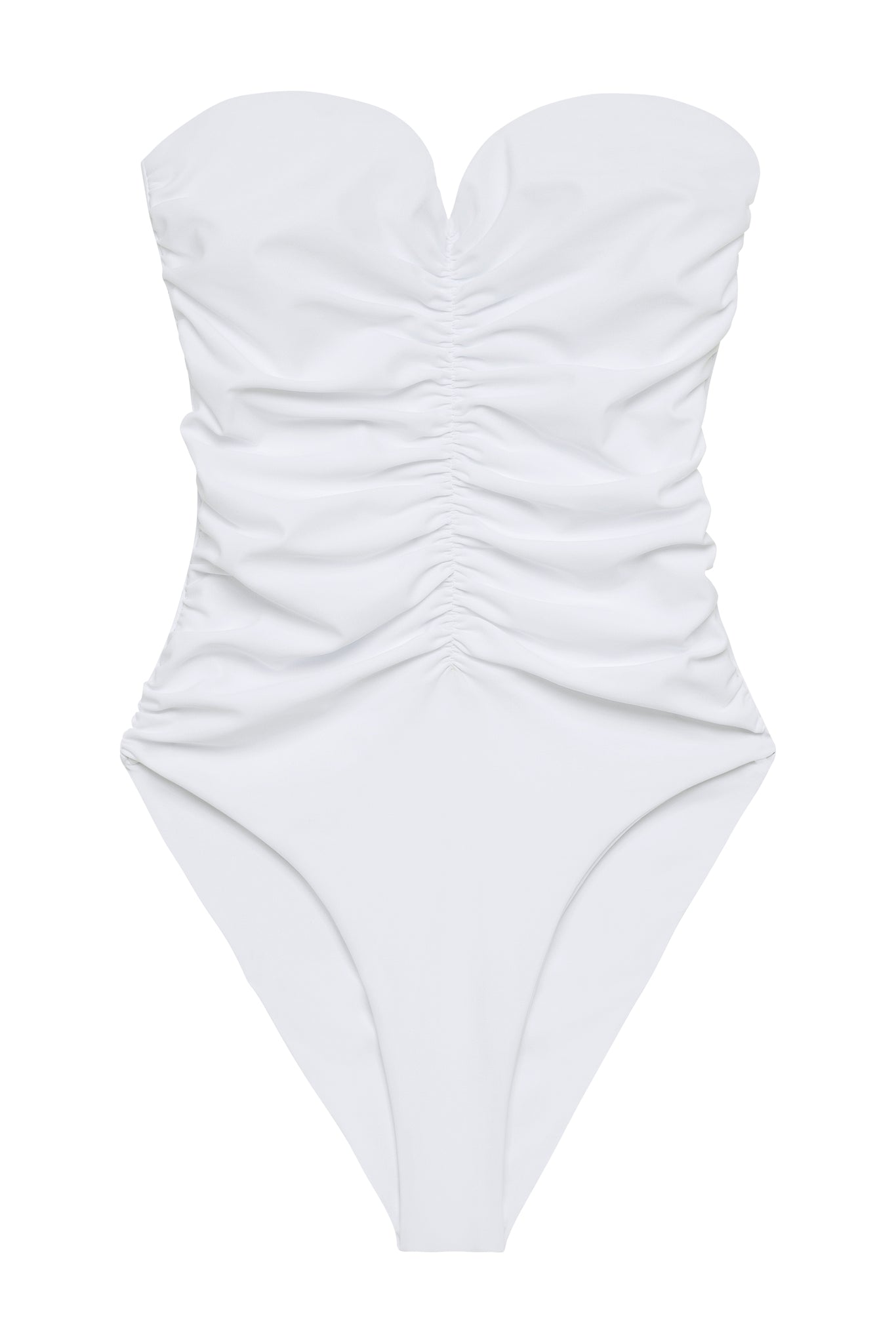Load image into Gallery viewer, Flat image of the Yara One Piece in White