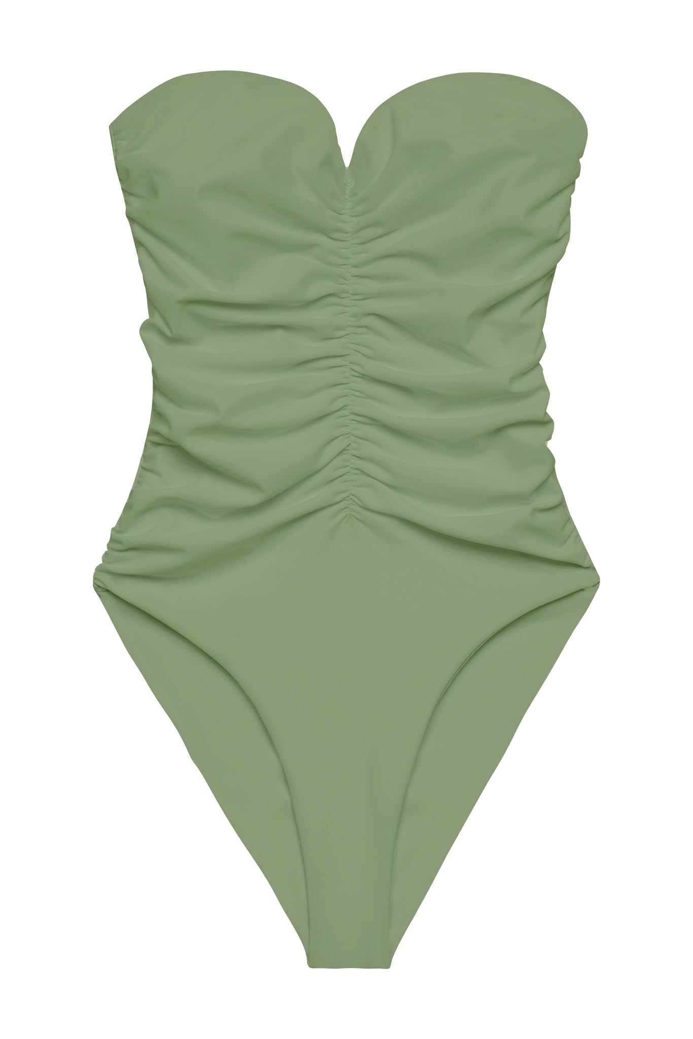 Load image into Gallery viewer, Flat image of the Yara One Piece in olive