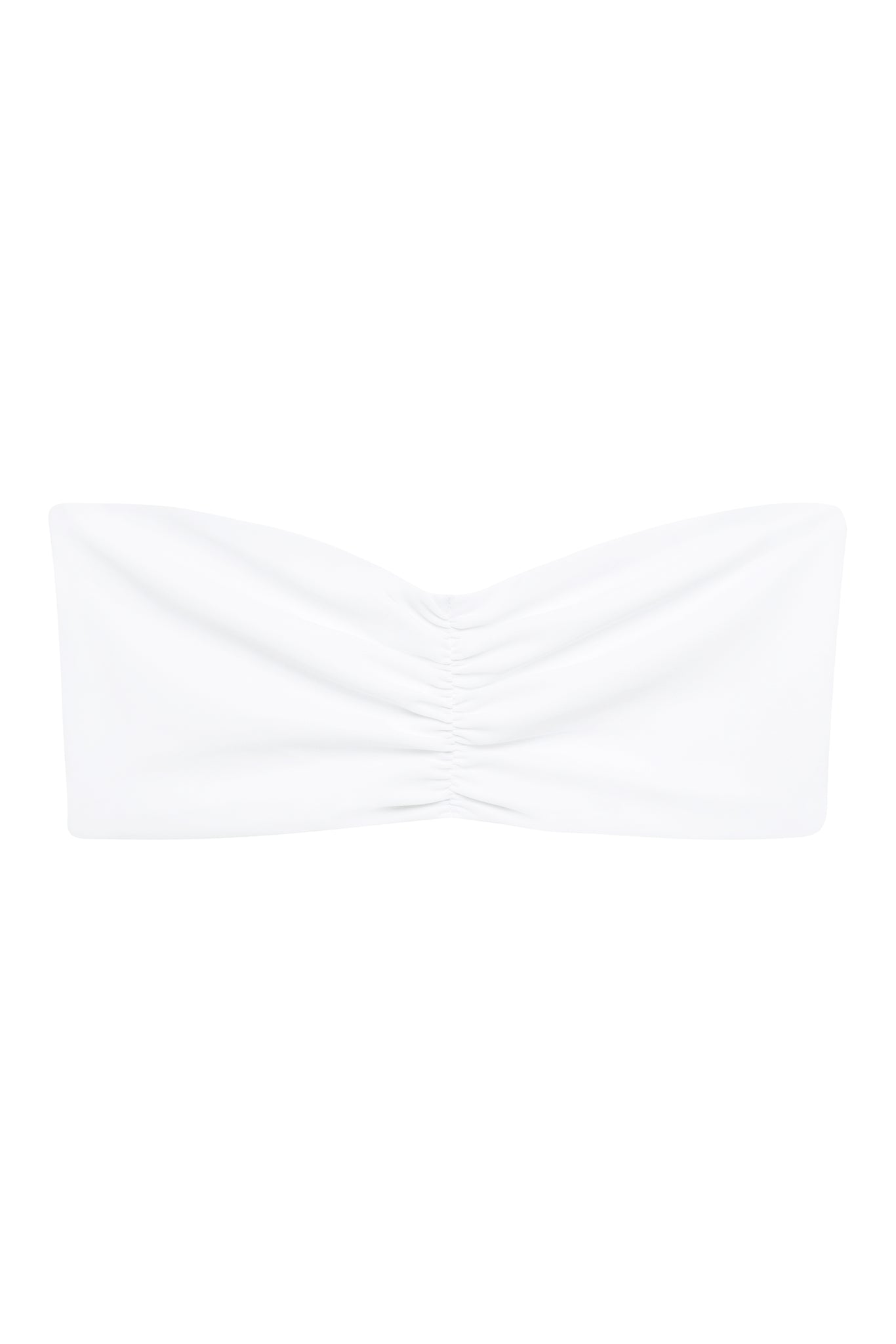 Load image into Gallery viewer, Flat image of the Ava Bandeau in White
