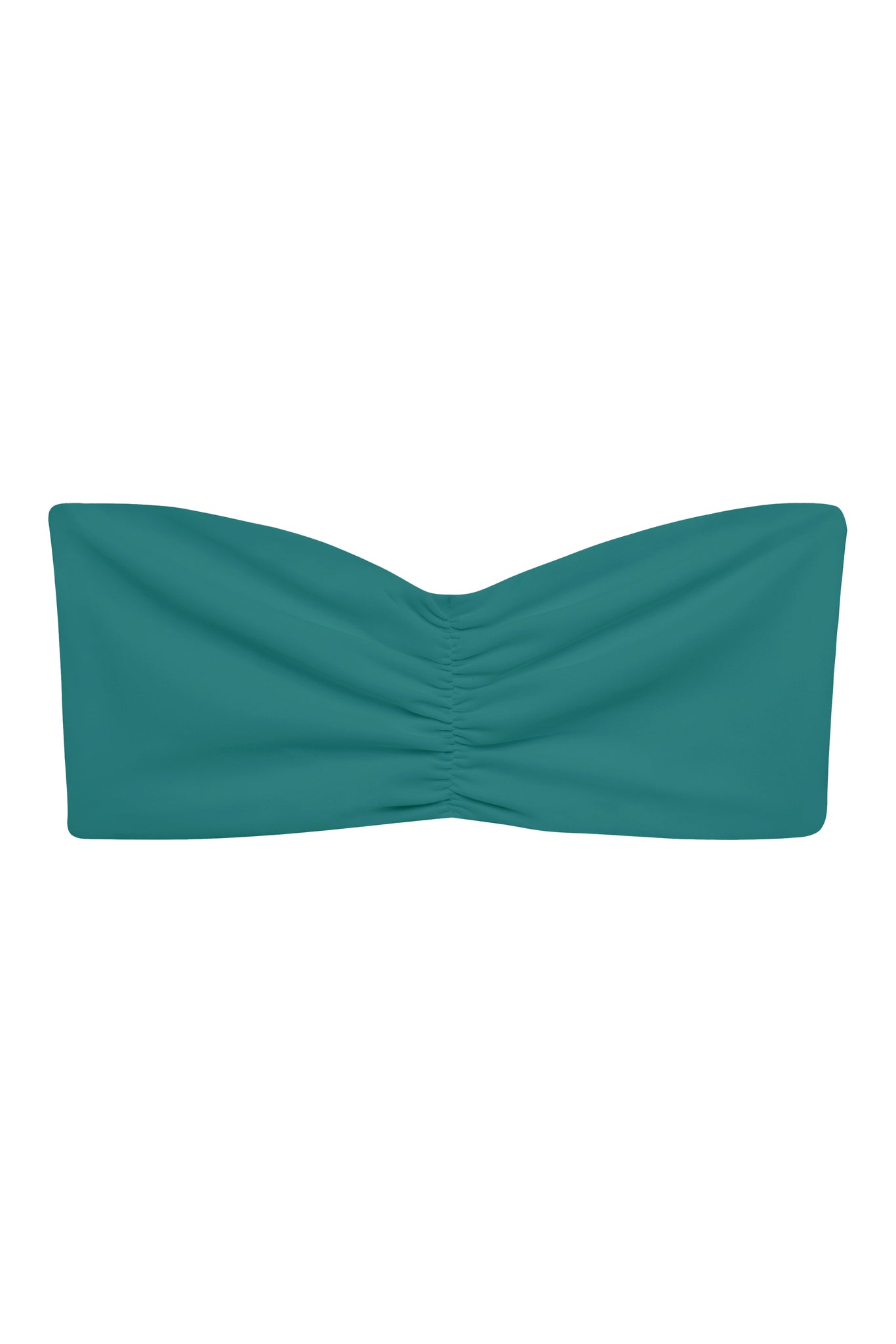 Load image into Gallery viewer, Flat image of the Ava Bandeau in Aqua Sheen