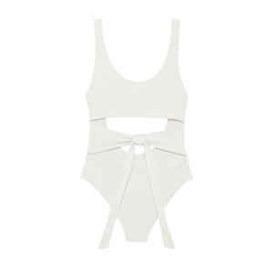 Flat image of the Bond One Piece in White