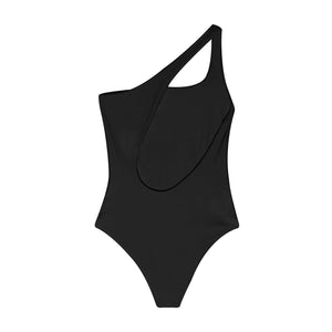 Flat image of the back of the Evolve One Piece in black