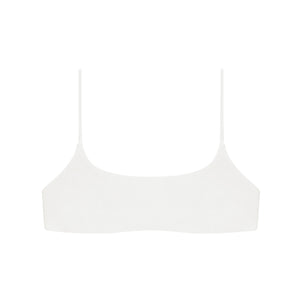 Flat image of the Muse Scoop Top in white