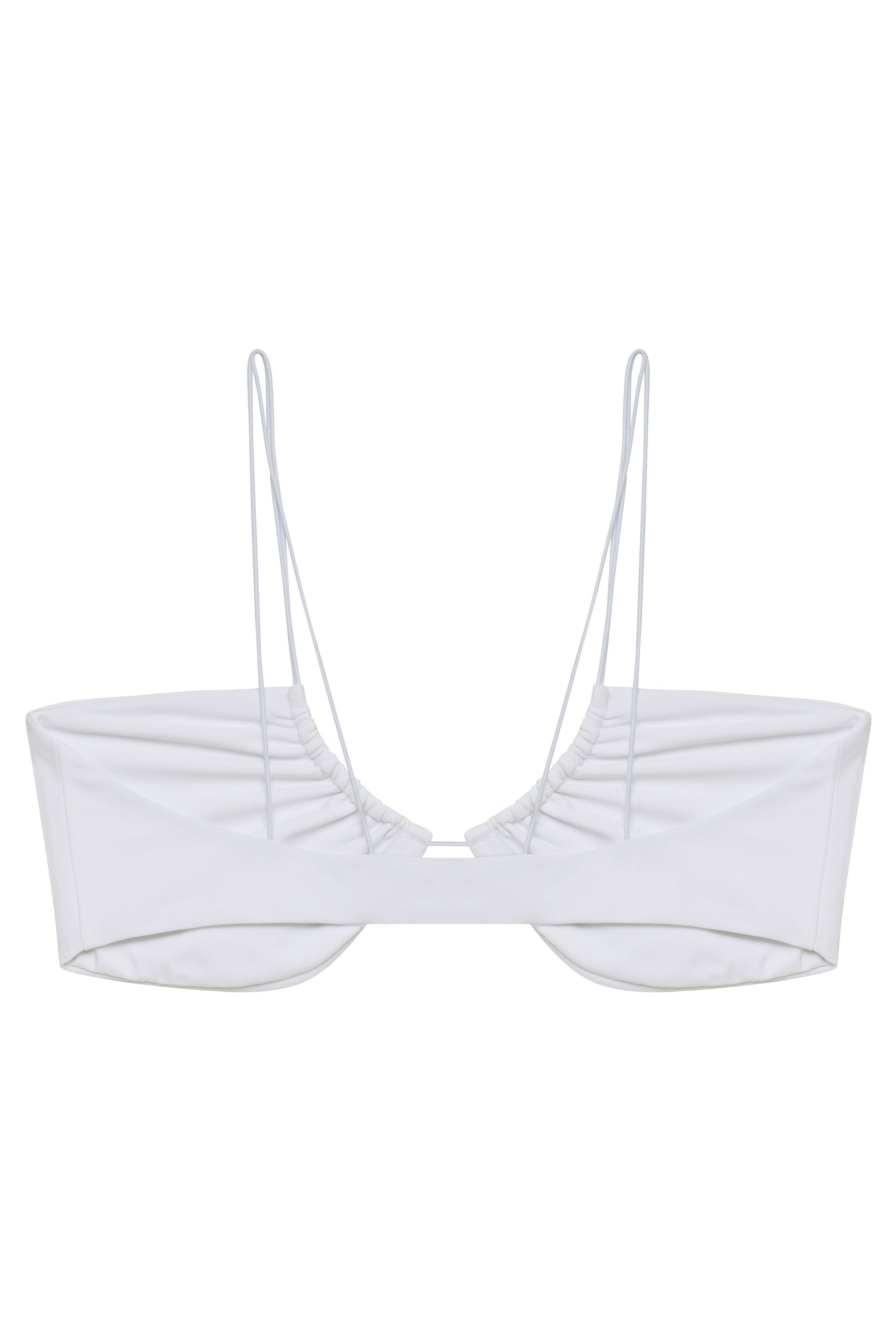 Flat image of the back of the Micro Kora Top in white